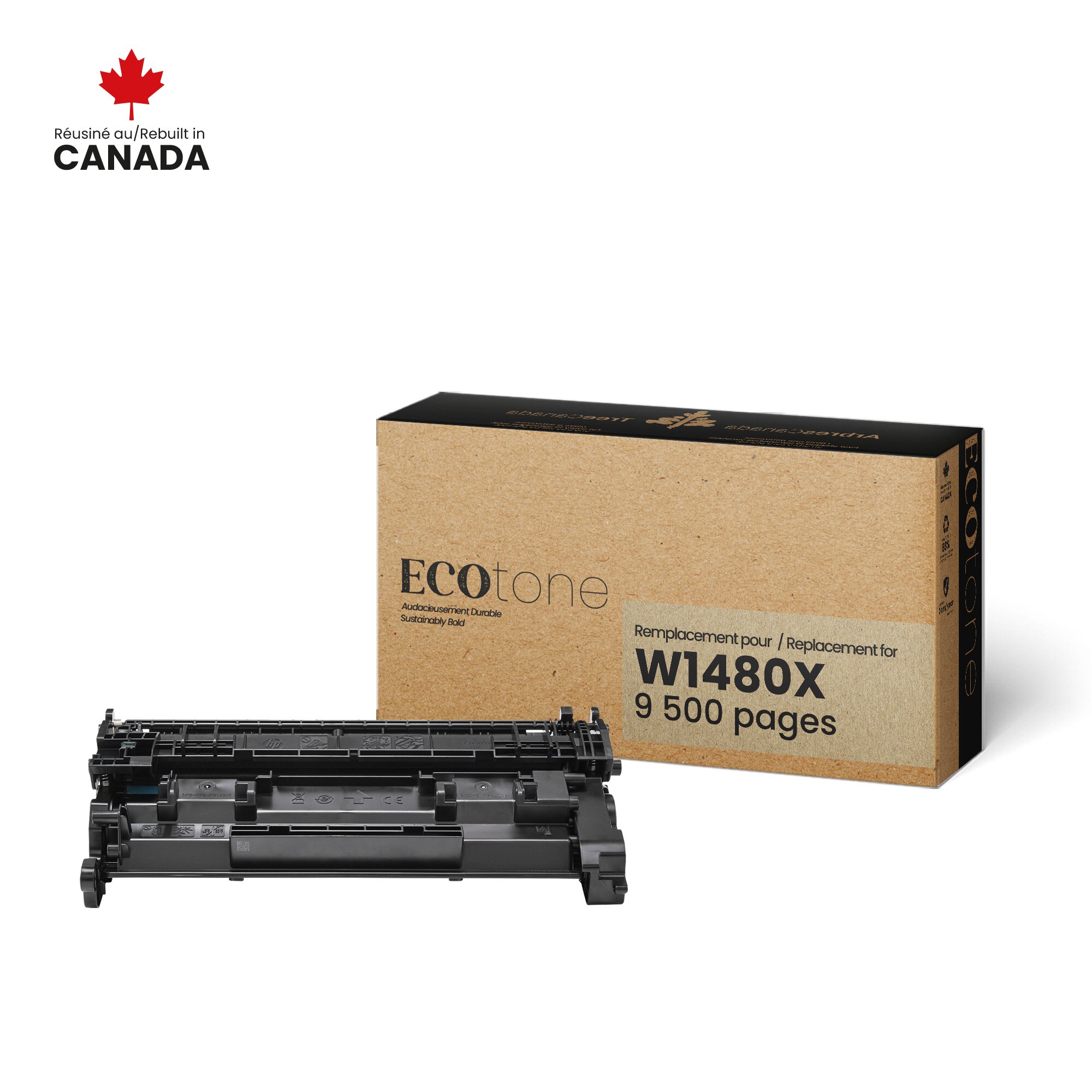 HP W1480X Reman Ecotone Black 9.5K (without toner level)